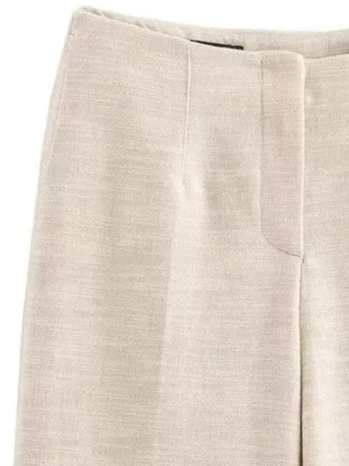 Conjunto Feminino de Linho com Blusa Tomara que Caia e Calça Reta - Heloise