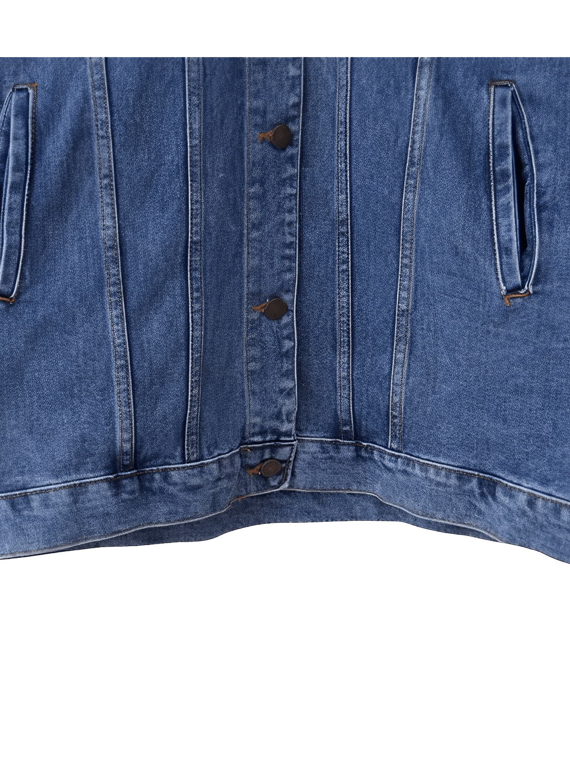 Casaco Feminino Jeans Alongado com Cinto Faixa e Fechamento em Botões – Ariana