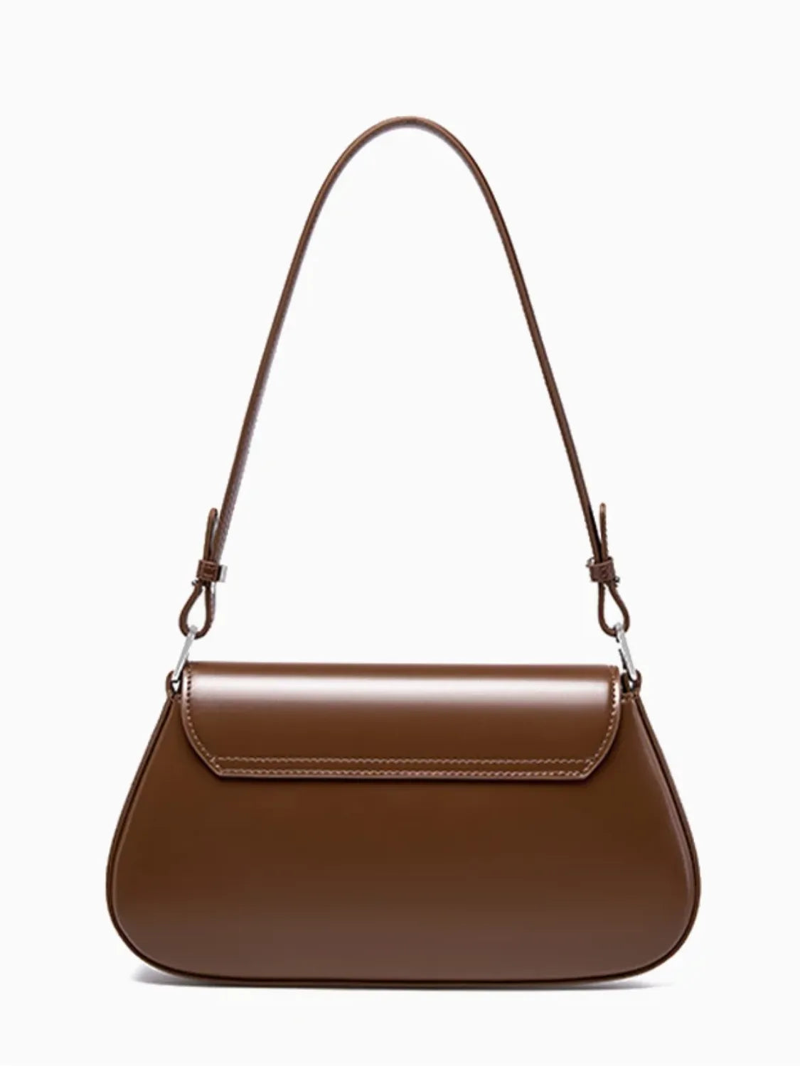 Bolsa Feminina Baguete Tiracolo em Couro PU com Alça Ajustável - Briana