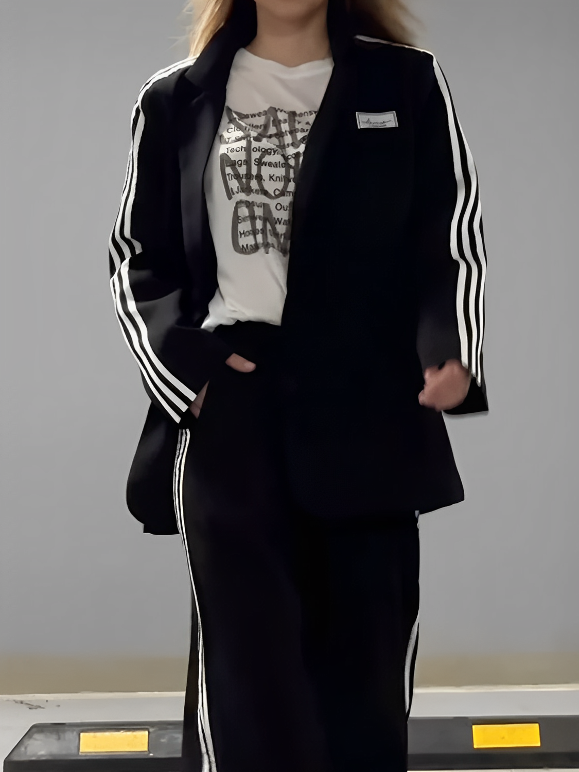 Conjunto Feminino Claire – Blazer Oversized e Calça Pantalona com Listras | Moda Casual Chic