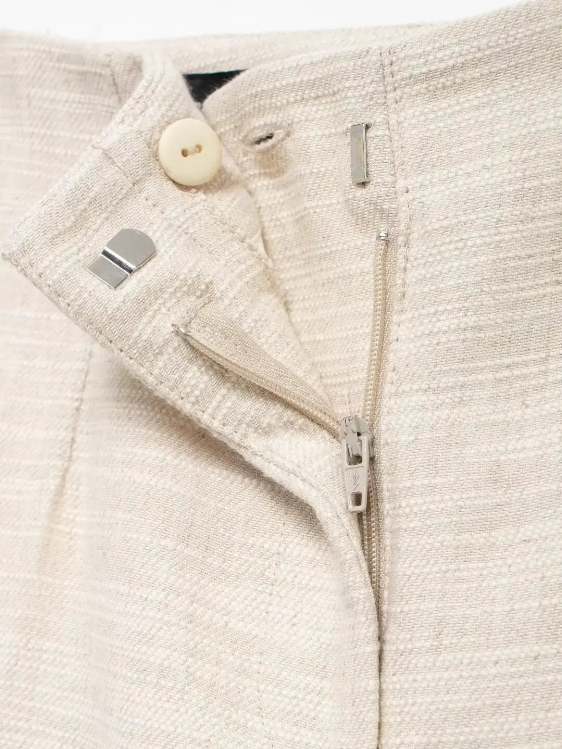Conjunto Feminino de Linho com Blusa Tomara que Caia e Calça Reta - Heloise
