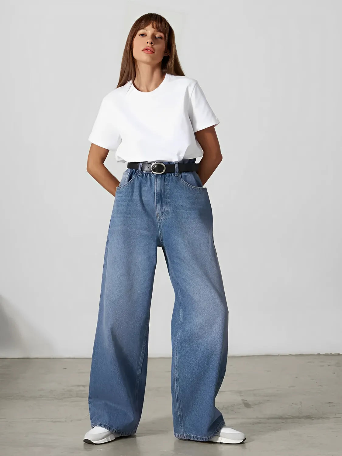 Blusa Feminina Básica de Algodão Manga Curta Decote Redondo - Cibele
