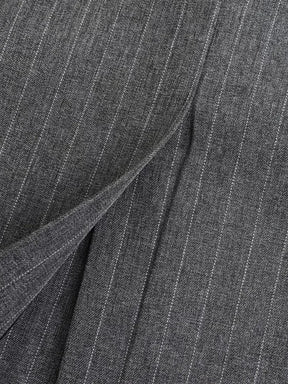Blazer Feminino Oversized Riscas de Giz com Botões - Francine