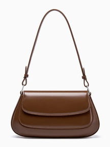 Bolsa Feminina Baguete Tiracolo em Couro PU com Alça Ajustável - Briana