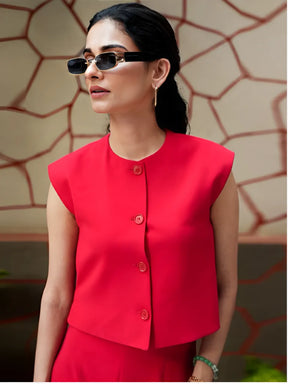 Blusa Feminina Manga Curta com Botões Frontais - Bersan