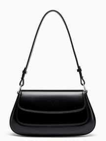 Bolsa Feminina Baguete Tiracolo em Couro PU com Alça Ajustável - Briana