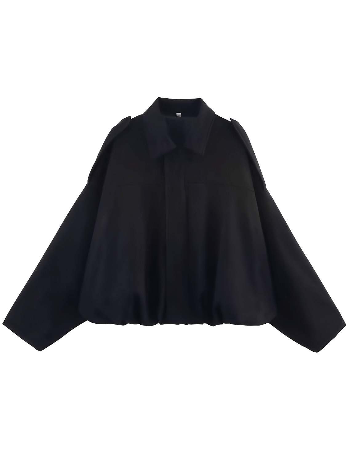 Jaqueta Feminina Bomber Oversized em Camurça com Zíper e Recortes nos Ombros – Ione