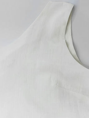 Conjunto Feminino com Blusa de Ombro Único e Saia Longa de Cintura Alta com Amarração e Fenda - Malena
