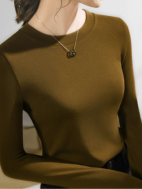 Blusa Feminina de Manga Longa Térmica com Gola Redonda - Cindy