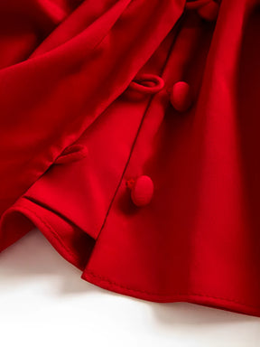 Blusa Feminina com Babados Decote em V com Botões - Isabella