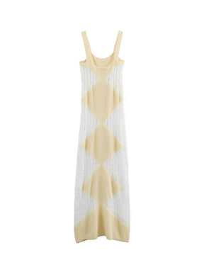 Vestido Feminino Longo Serena – Tricô Vazado com Alças Finas | Moda Verão Elegante