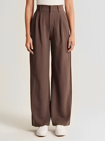 Calça Feminina de Alfaiataria com Cintura Alta e Modelagem Wide Leg – Samira