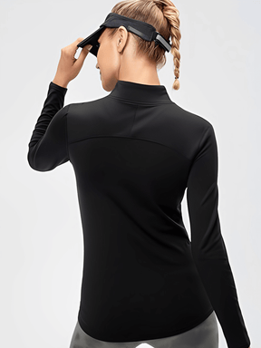 Conjunto Térmico com Blusa Manga Longa de Zíper e Legging Funcional com Bolso - Inara