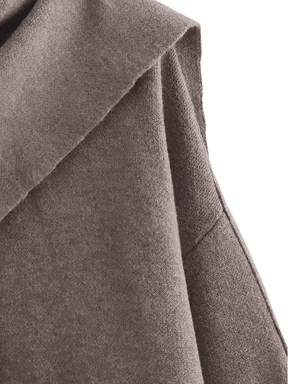 Casaco Feminino Poncho com Gola Lenço Elegante – Alana
