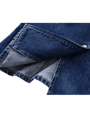 Colete Feminino Jeans Ajustado com Fechamento Assimétrico em Botões – Rose