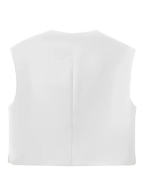 Blusa Feminina Manga Curta com Botões Frontais - Bersan
