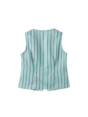 Conjunto Feminino em Tecido Leve com Blusa de Fechamento Frontal e Calça Ajustável - Stephanie