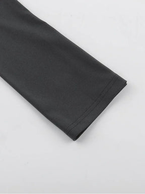 Vestido Feminino Curto de Alfaiataria com Mangas Longas Flare e Bolsos - Paloma