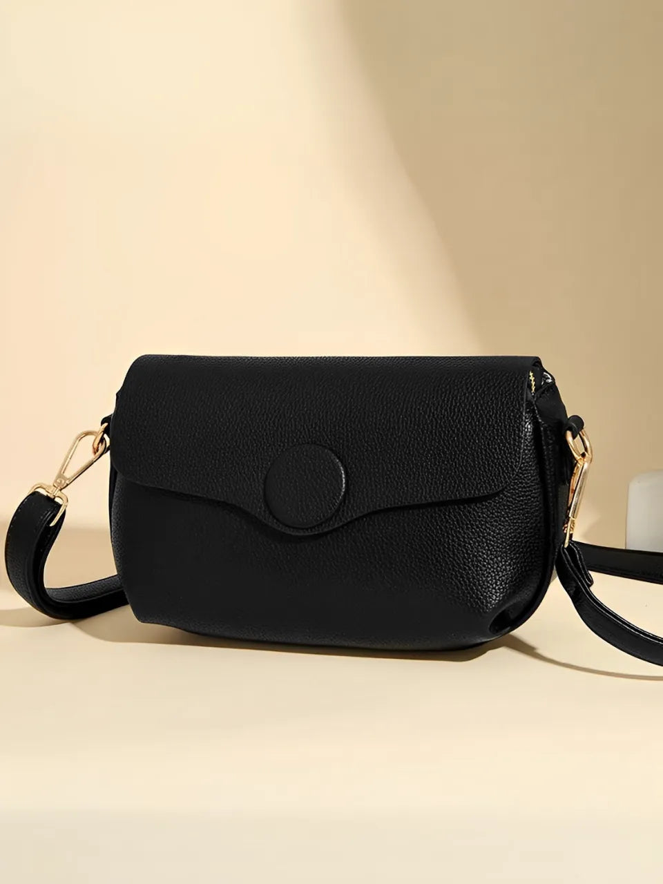 Bolsa Feminina Tiracolo de Ombro com Alça Larga e Bolsos com Zíper - Jasmin