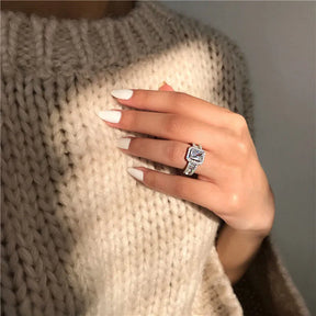 Anel Cravejado Moissanite Luxe