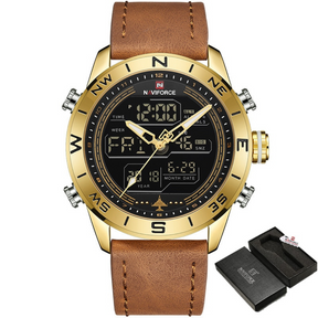 Relógio Naviforce Luxury Pulseira de Couro