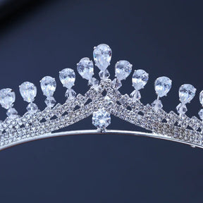 Tiaras Luxuosas de Zircônia Cúbica de Casamento Cristal