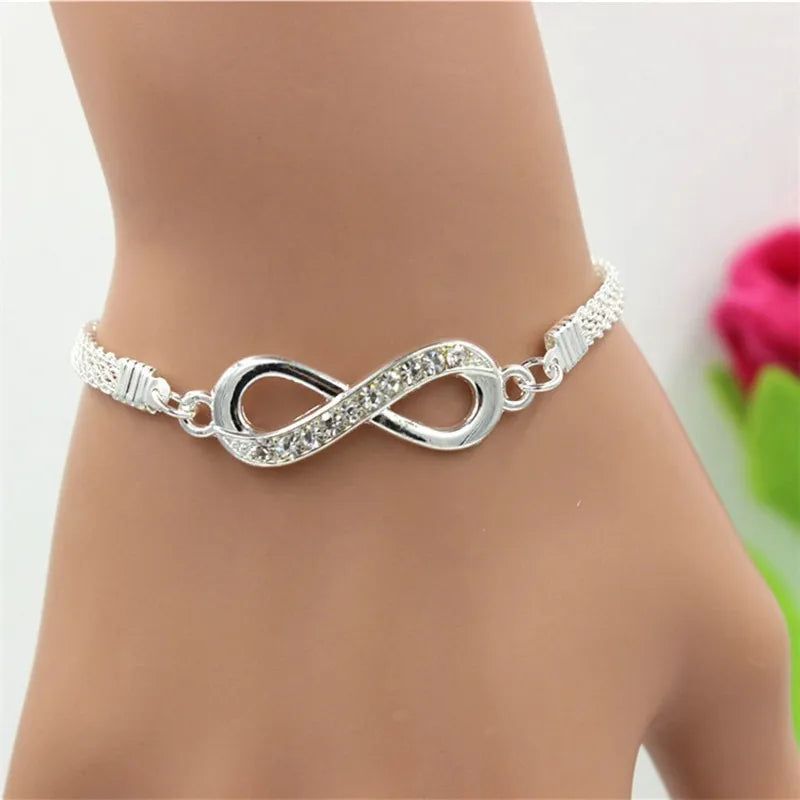 Pulseira Infinity Rhinestone