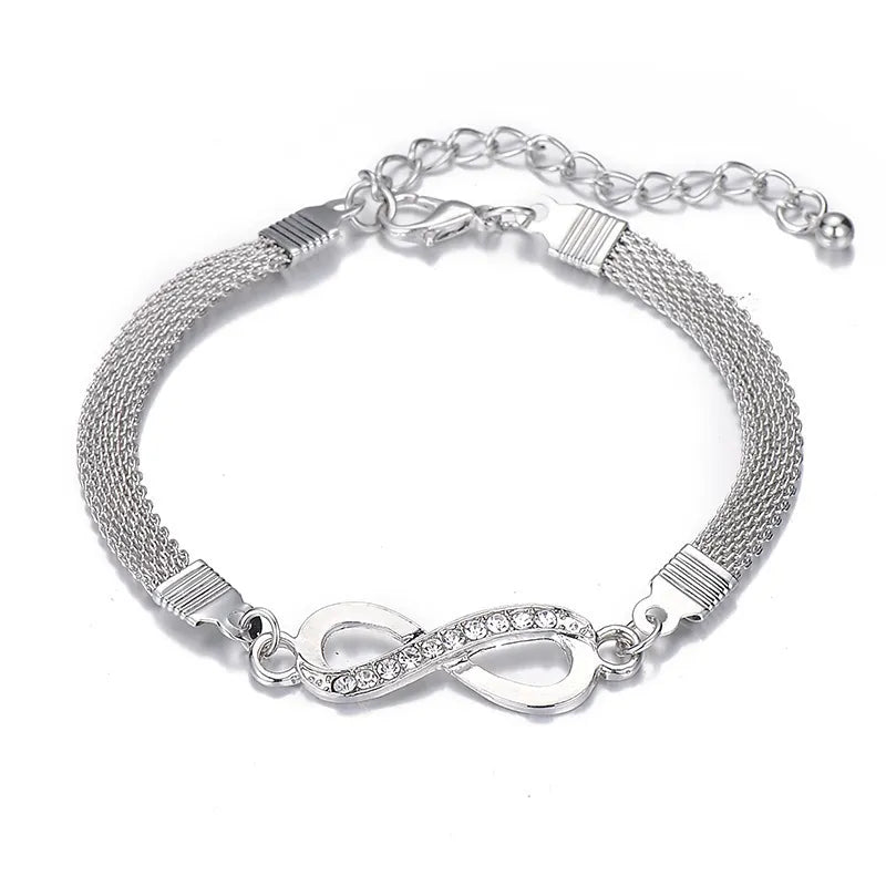 Pulseira Infinity Rhinestone