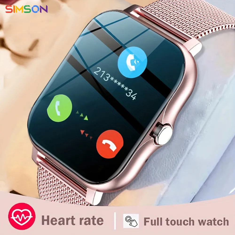 Relógio Smartwatch Android  1.44 "Tela Colorida Toque Completo Mostrador Personalizado Chamada Bluetooth