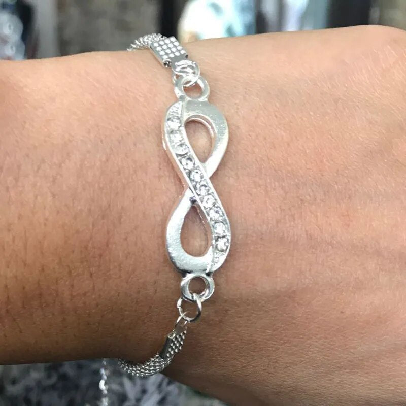 Pulseira Infinity Rhinestone