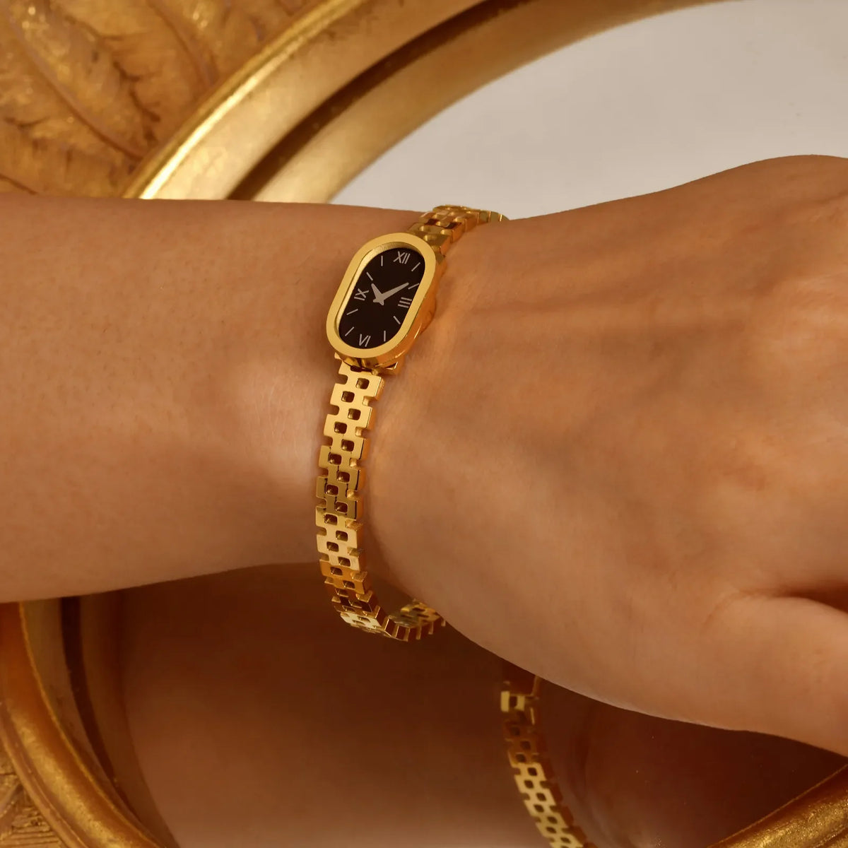 Relógio Feminino Dourado Luxe